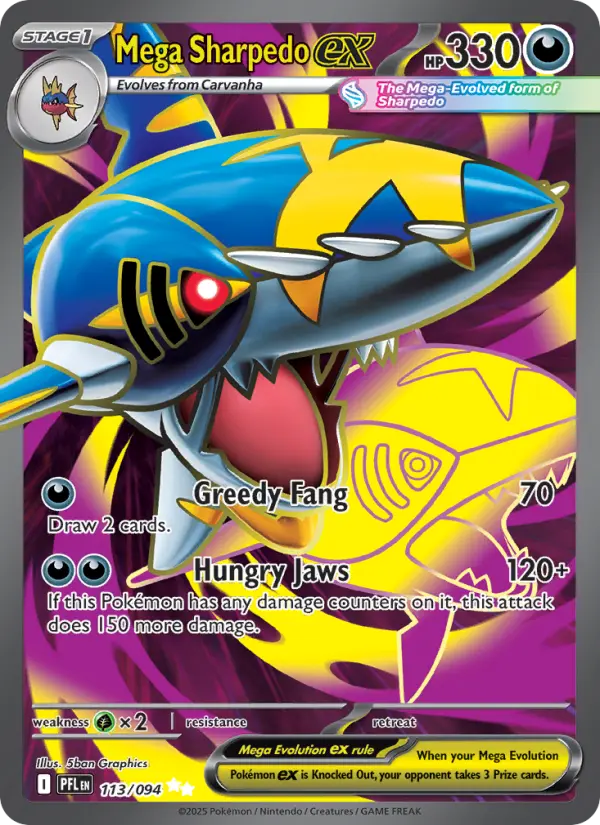 Mega Sharpedo ex from me02