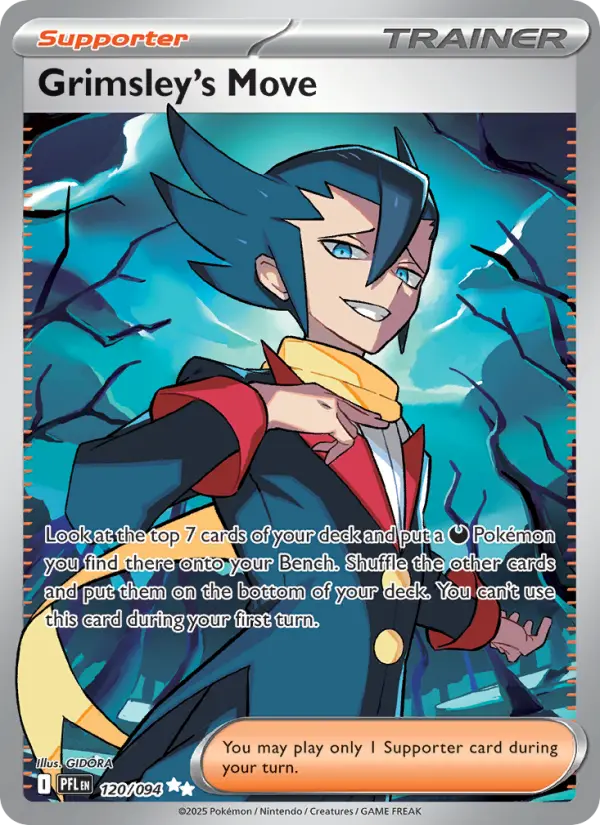 Grimsley's Move Pokemon card from Phantasmal Flames