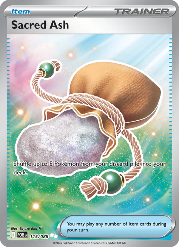 Sacred Ash Pokemon card from Perfect Order