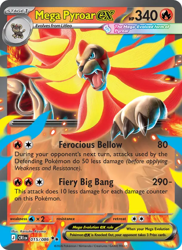 Mega Pyroar ex from me04
