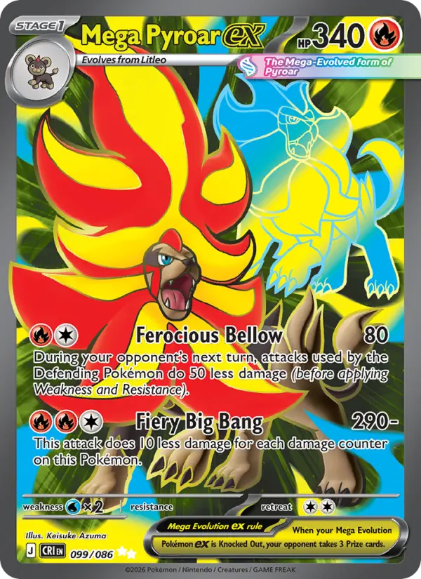 Mega Pyroar ex from me04
