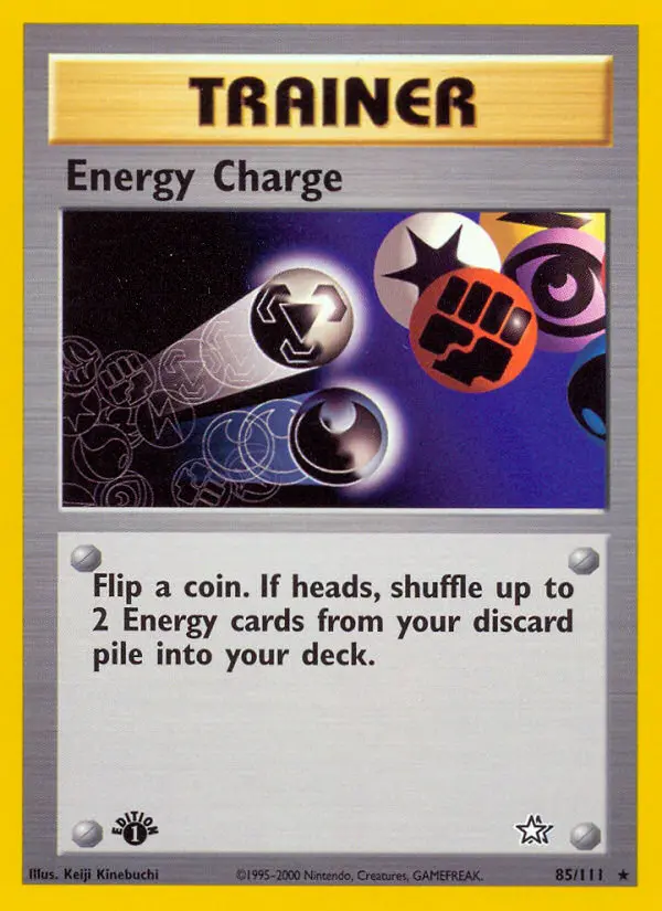 Energy Charge Pokemon card from Neo Genesis
