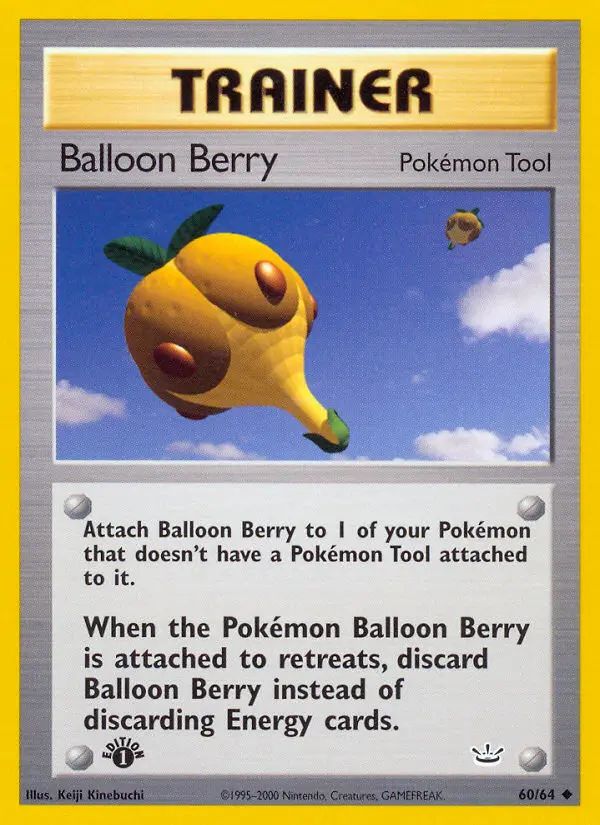 Balloon Berry Pokemon card from Neo Revelation