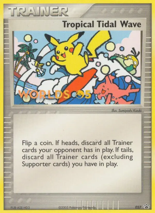 Tropical Tidal Wave Pokemon card from Nintendo Black Star Promos