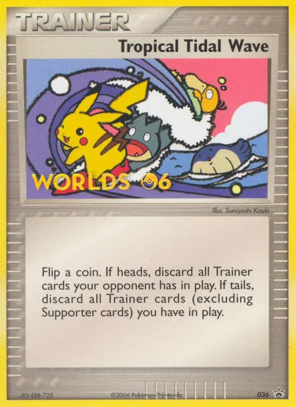 Tropical Tidal Wave Pokemon card from Nintendo Black Star Promos