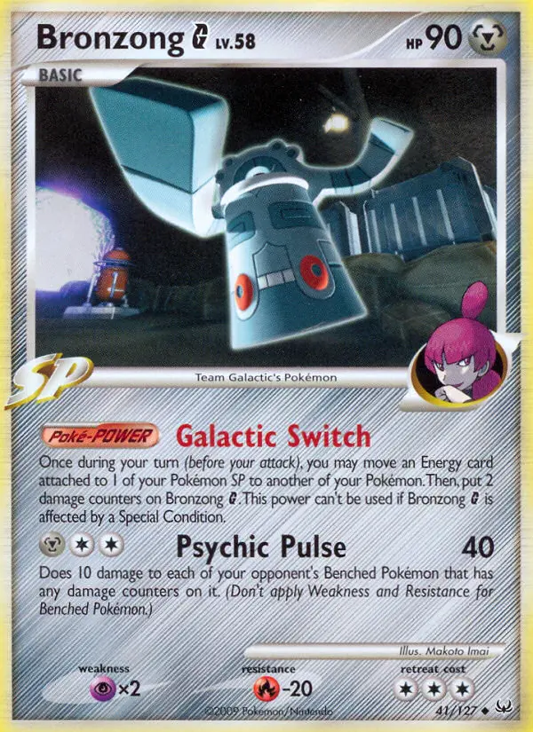 Bronzong G Pokemon card from Platinum