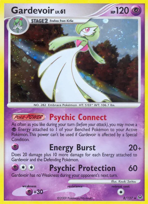 Gardevoir Pokemon card from Platinum