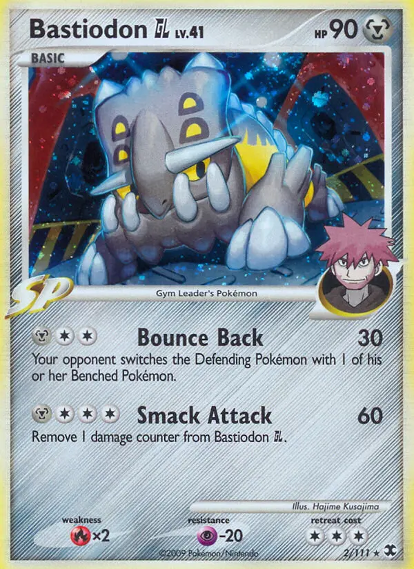 Bastiodon GL Pokemon card from Rising Rivals