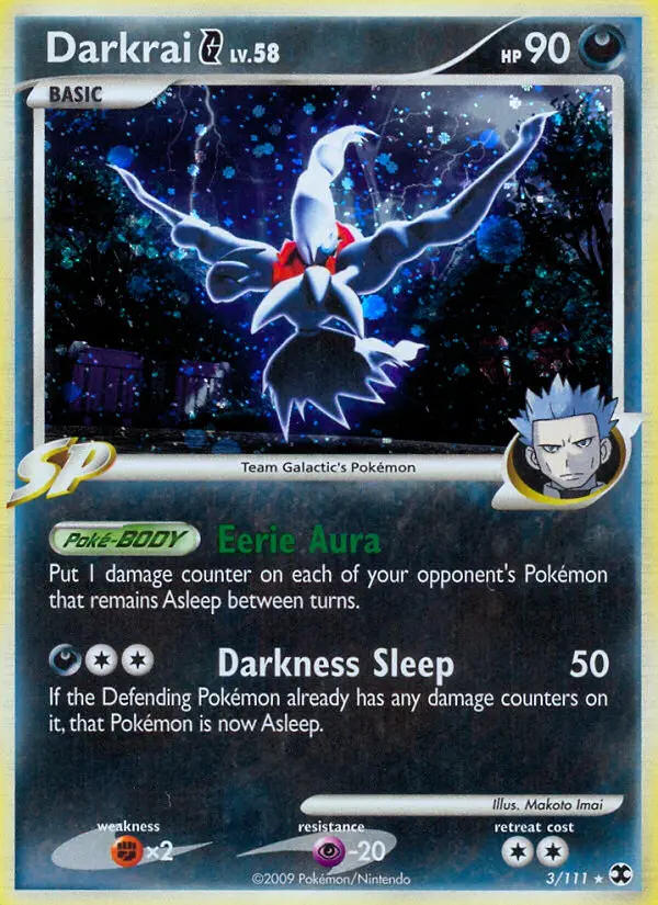 Darkrai G Pokemon card from Rising Rivals