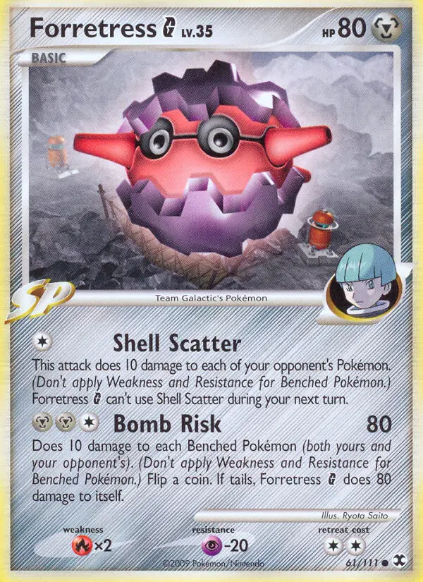 Forretress G Pokemon card from Rising Rivals