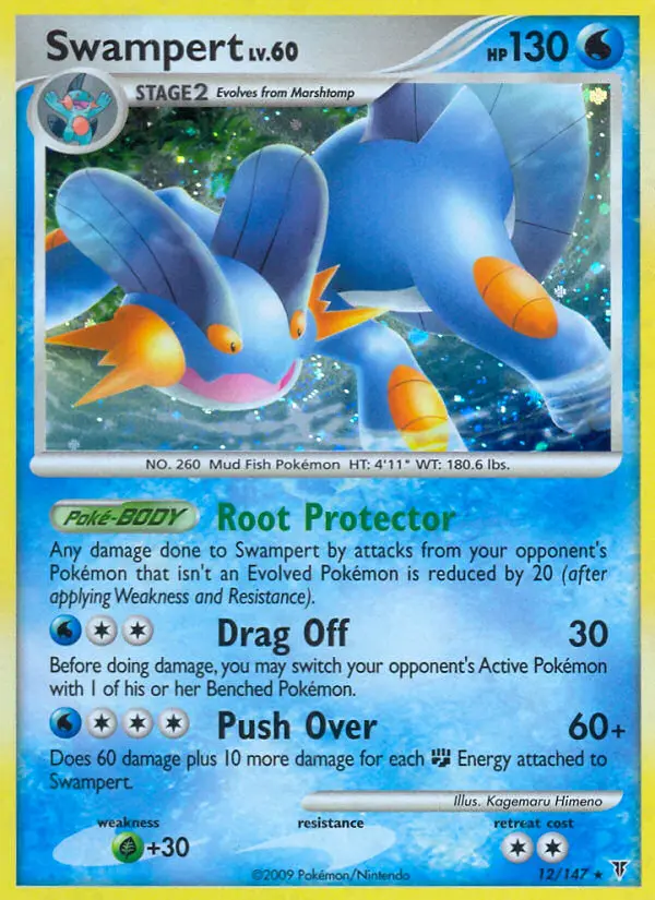Swampert Pokemon card from Supreme Victors