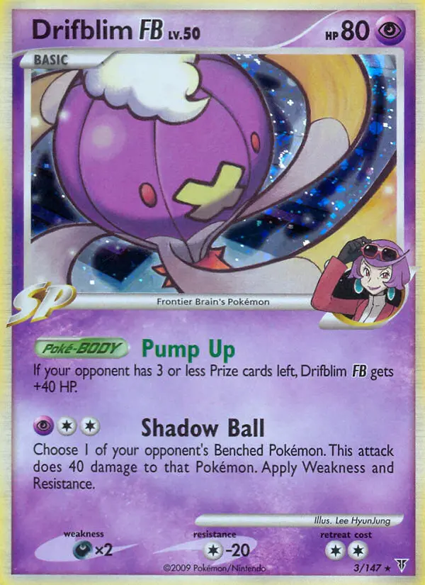 Drifblim FB Pokemon card from Supreme Victors