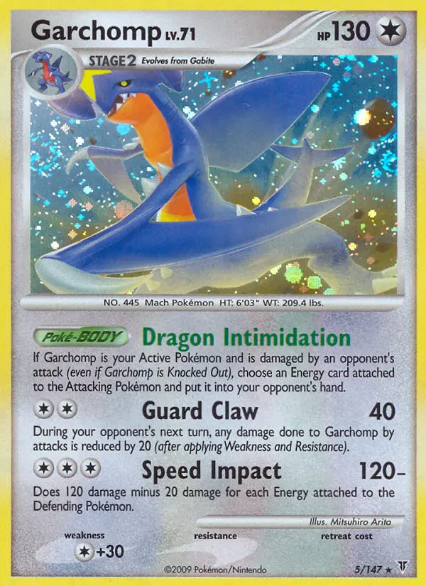 Garchomp Pokemon card from Supreme Victors