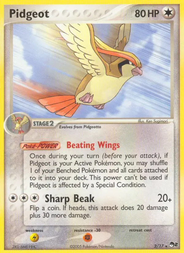Pidgeot from pop2