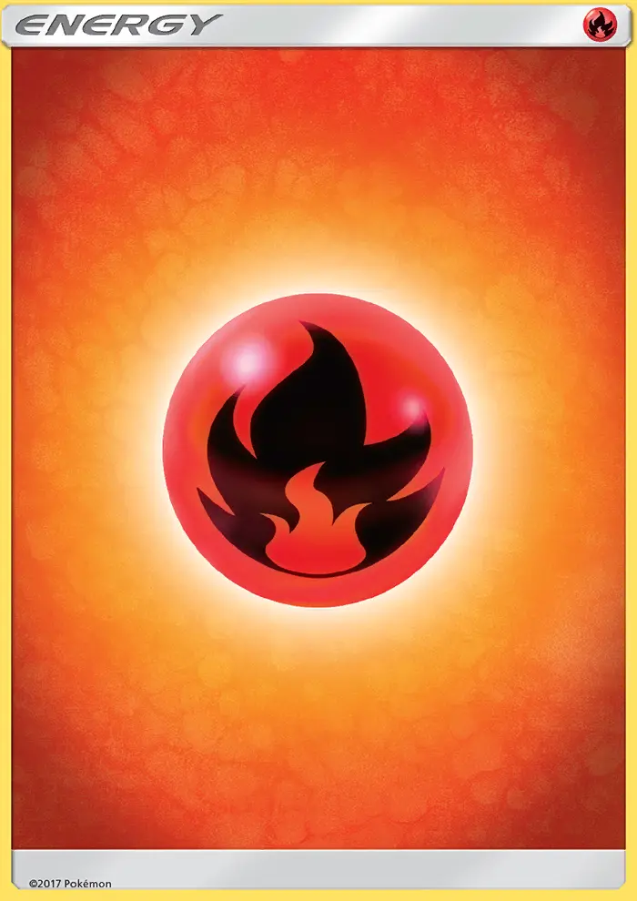 Fire Energy Pokemon card from Sun & Moon