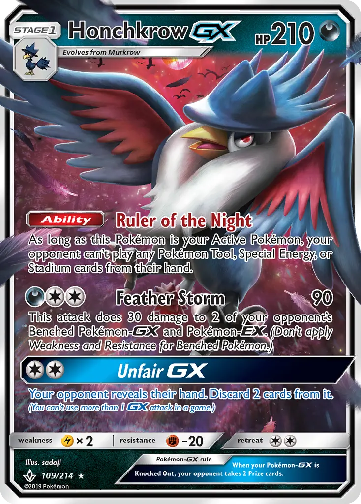Honchkrow GX from sm10