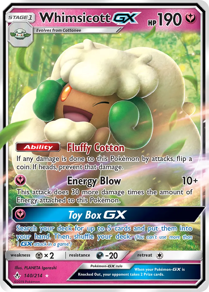 Whimsicott GX from sm10