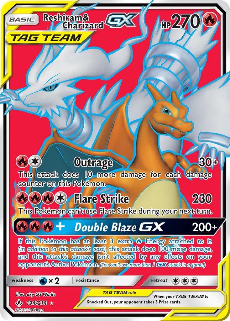 Reshiram & Charizard GX from sm10