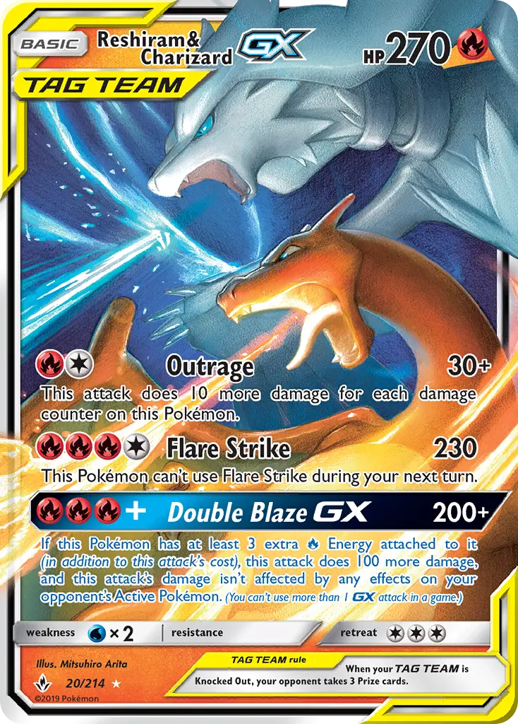 Reshiram & Charizard GX from sm10