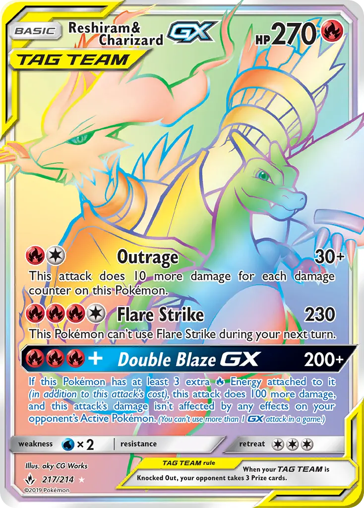 Reshiram & Charizard GX from sm10