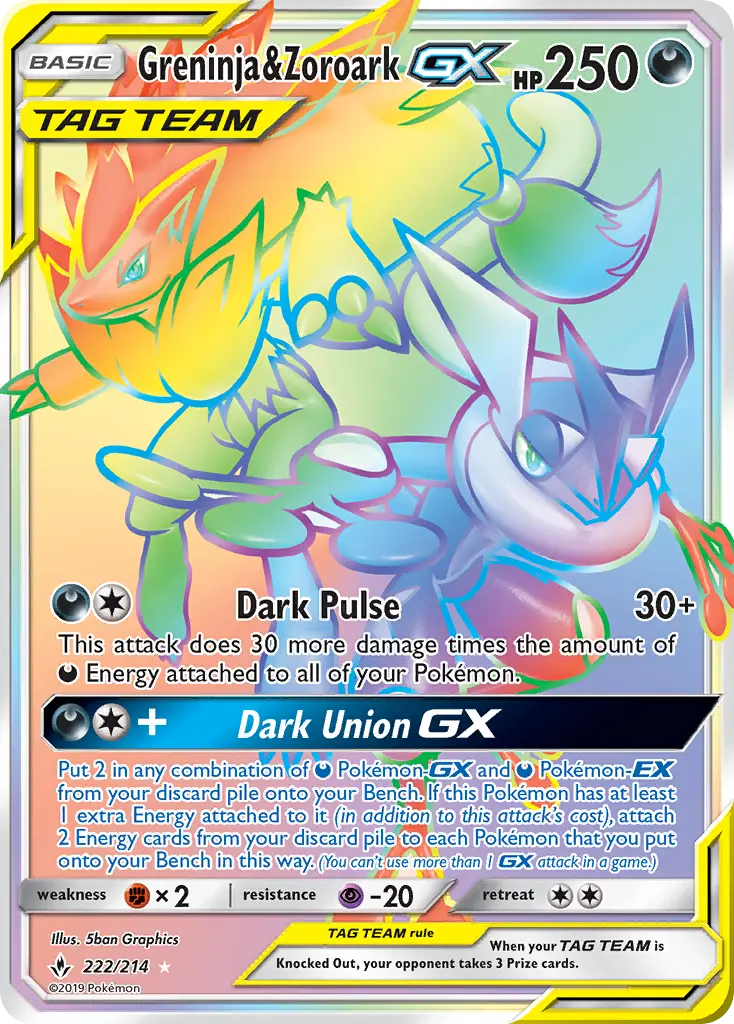 Greninja & Zoroark GX from sm10