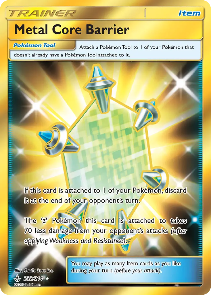 Metal Core Barrier Pokemon card from Unbroken Bonds