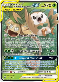 Rowlet & Alolan Exeggutor GX #1