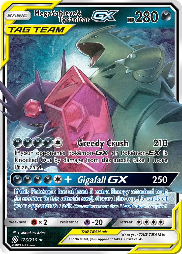 Mega Sableye & Tyranitar GX from sm11