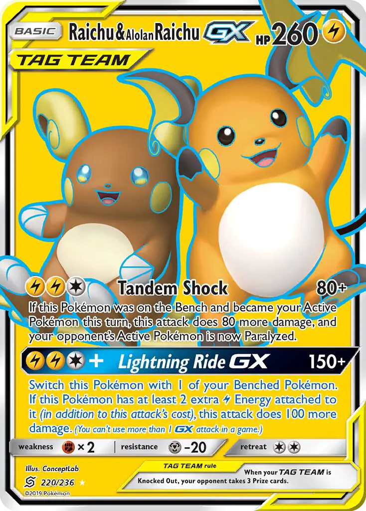 Raichu & Alolan Raichu GX from sm11
