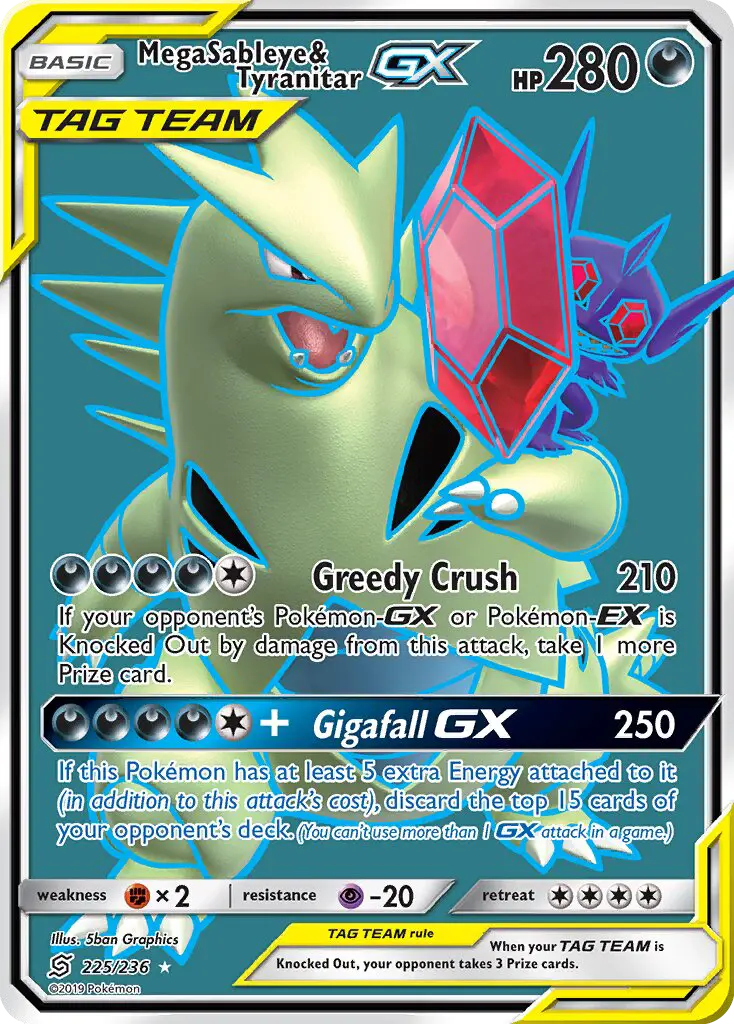 Mega Sableye & Tyranitar GX from sm11