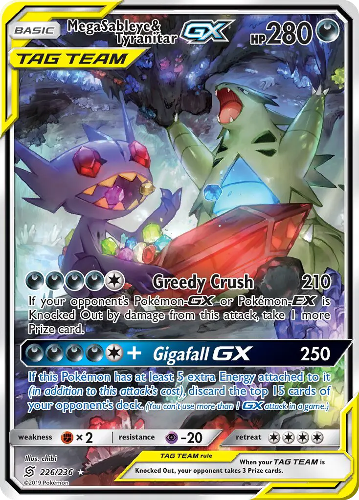 Mega Sableye & Tyranitar GX from sm11
