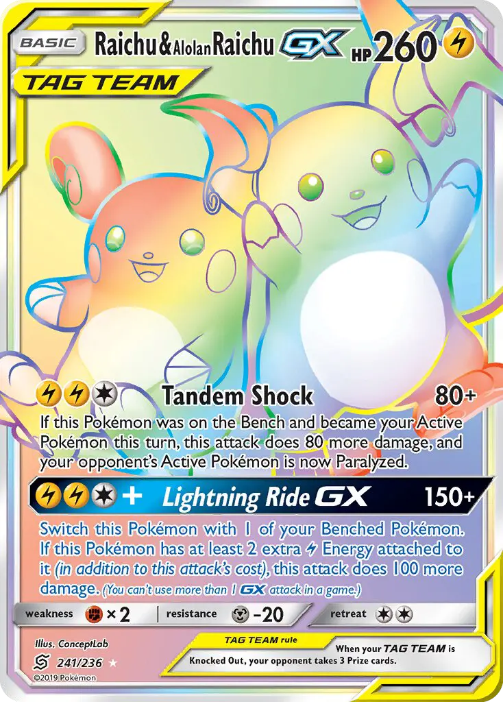 Raichu & Alolan Raichu GX from sm11