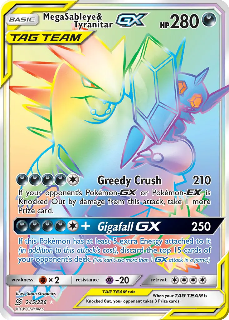 Mega Sableye & Tyranitar GX from sm11
