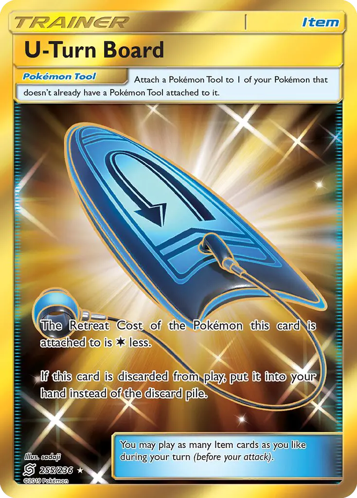 U-Turn Board Pokemon card from Unified Minds