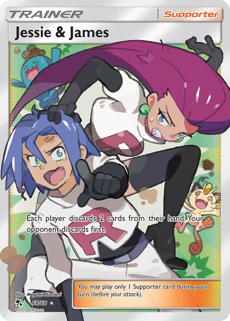 Jessie & James Pokemon card from Hidden Fates