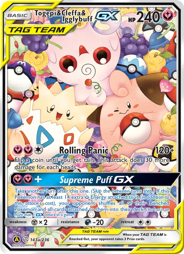 Togepi & Cleffa & Igglybuff GX from sm12