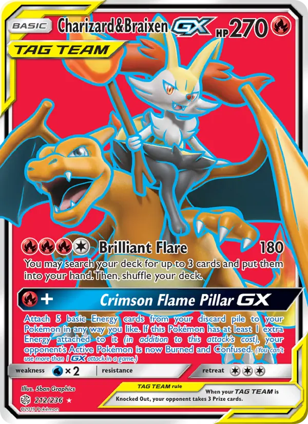 Charizard & Braixen GX from sm12
