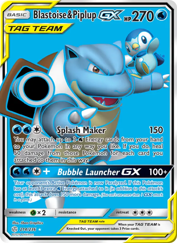 Blastoise & Piplup GX from sm12