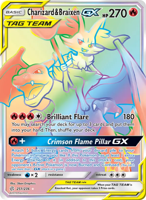Charizard & Braixen GX from sm12