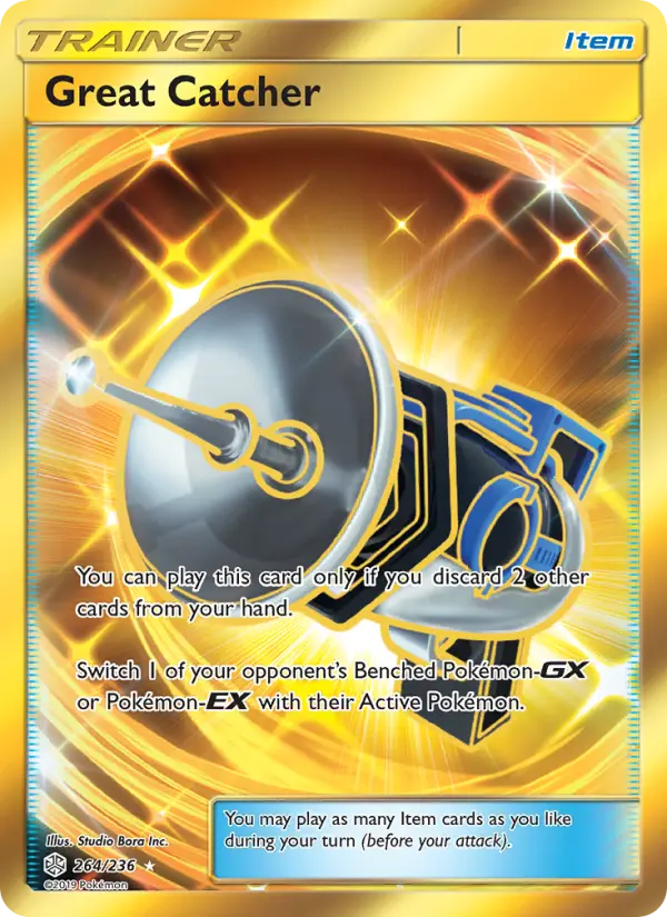 Great Catcher Pokemon card from Cosmic Eclipse