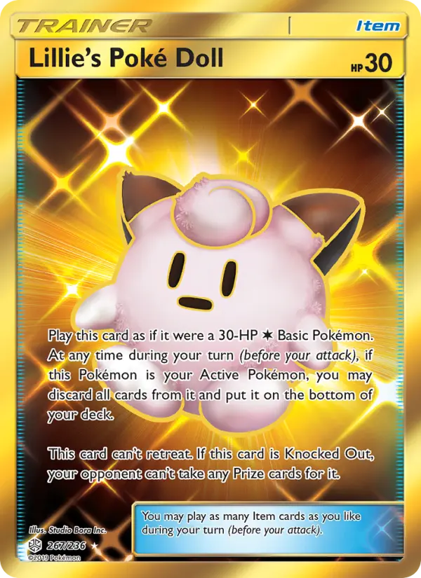 Lillie’s Poké Doll Pokemon card from Cosmic Eclipse