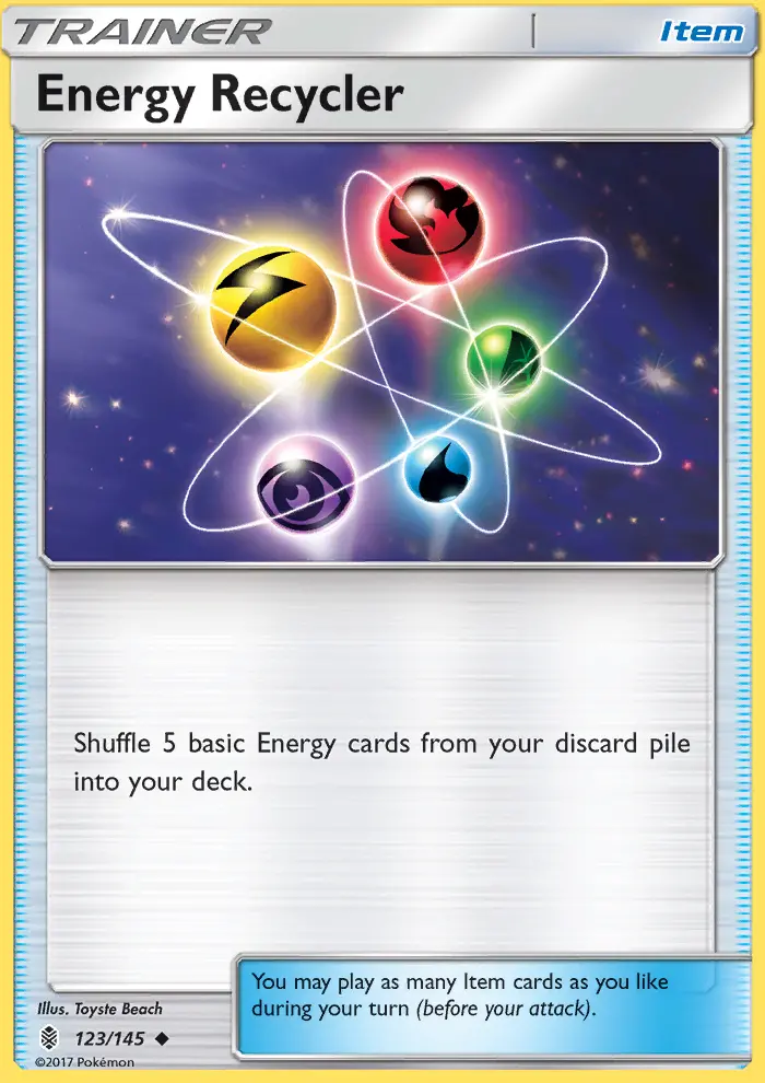Energy Recycler Pokemon card from Guardians Rising