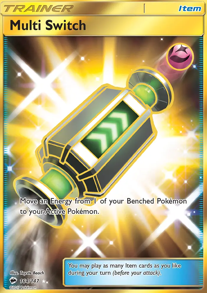 Multi Switch Pokemon card from Burning Shadows