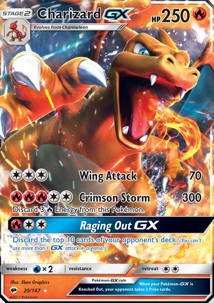 Charizard GX from sm3
