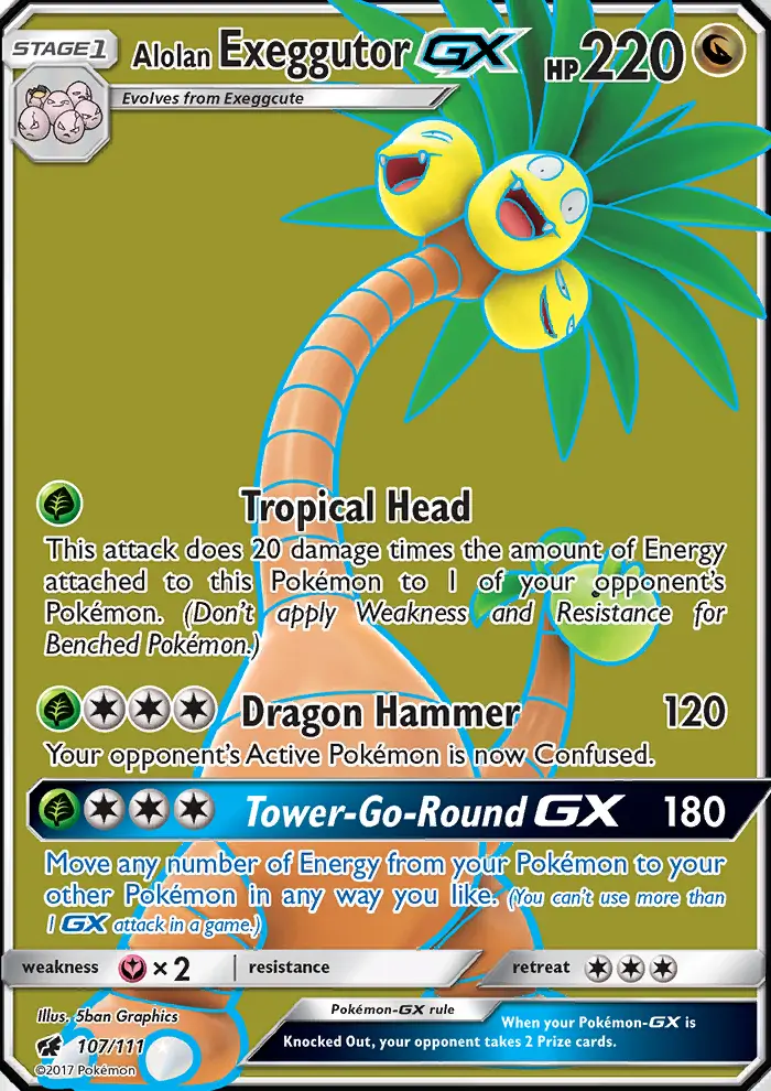 Alolan Exeggutor GX from sm4