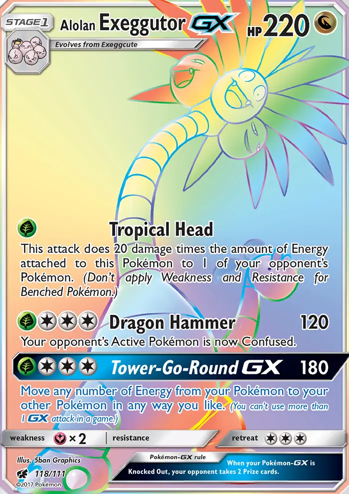 Alolan Exeggutor GX from sm4