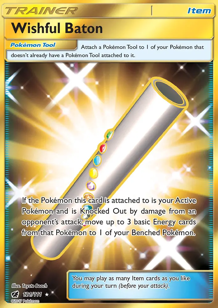 Wishful Baton Pokemon card from Crimson Invasion
