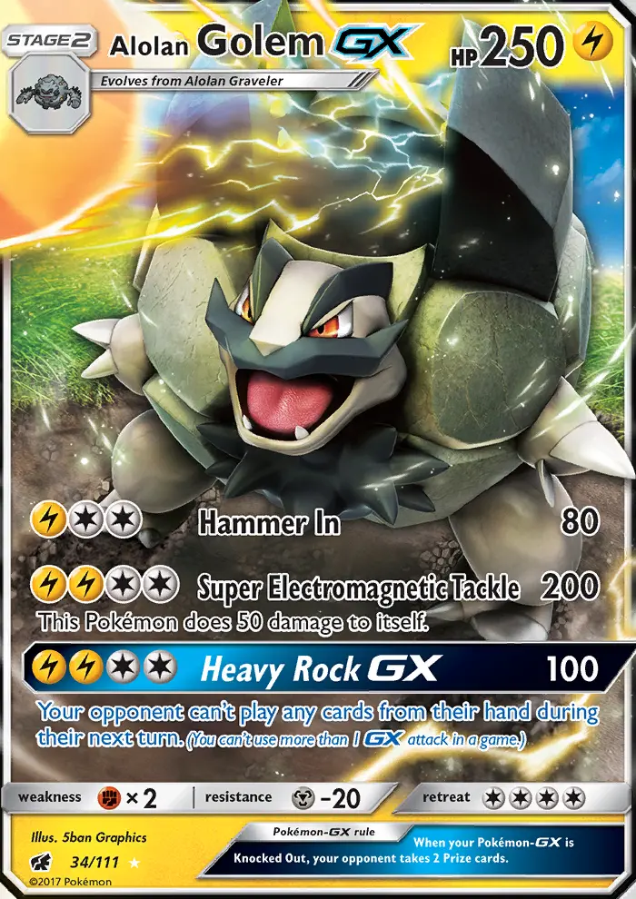 Alolan Golem GX from sm4