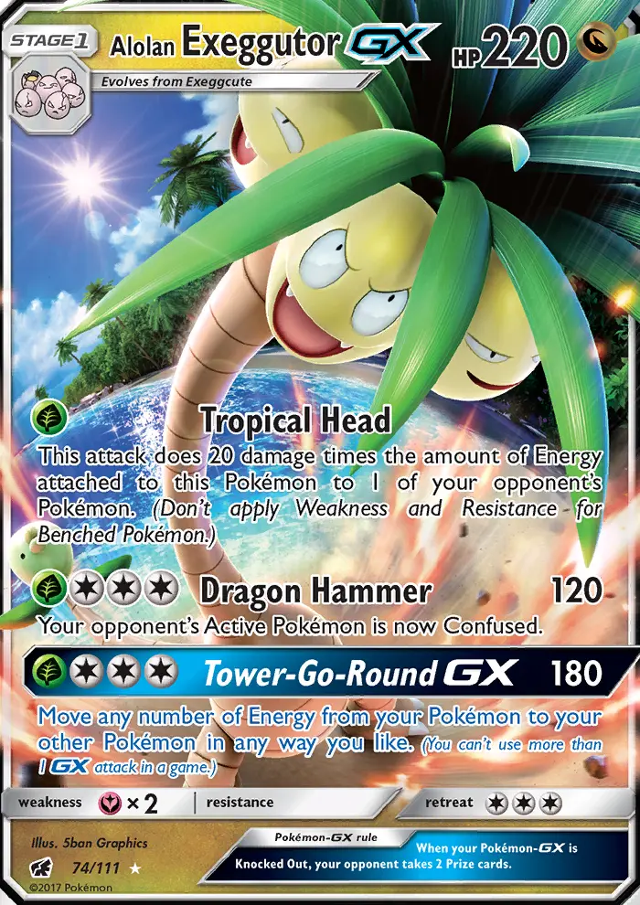 Alolan Exeggutor GX from sm4