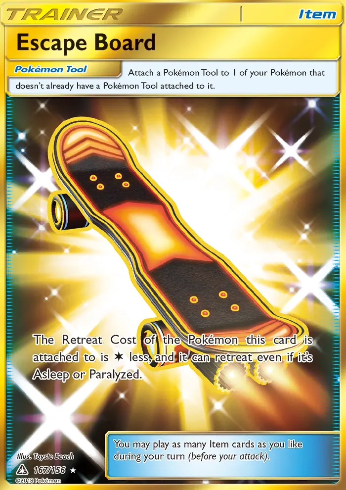 Escape Board Pokemon card from Ultra Prism